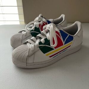Adidas Kids’ Superstar | Size 4.5 Girls | Cloud White | Casual